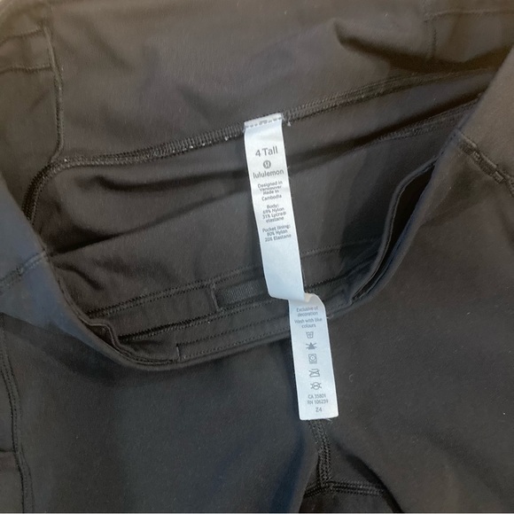 LULULEMON Speed Up Tight Legging Pockets Black Size 4 Tall - Picture 8 of 16